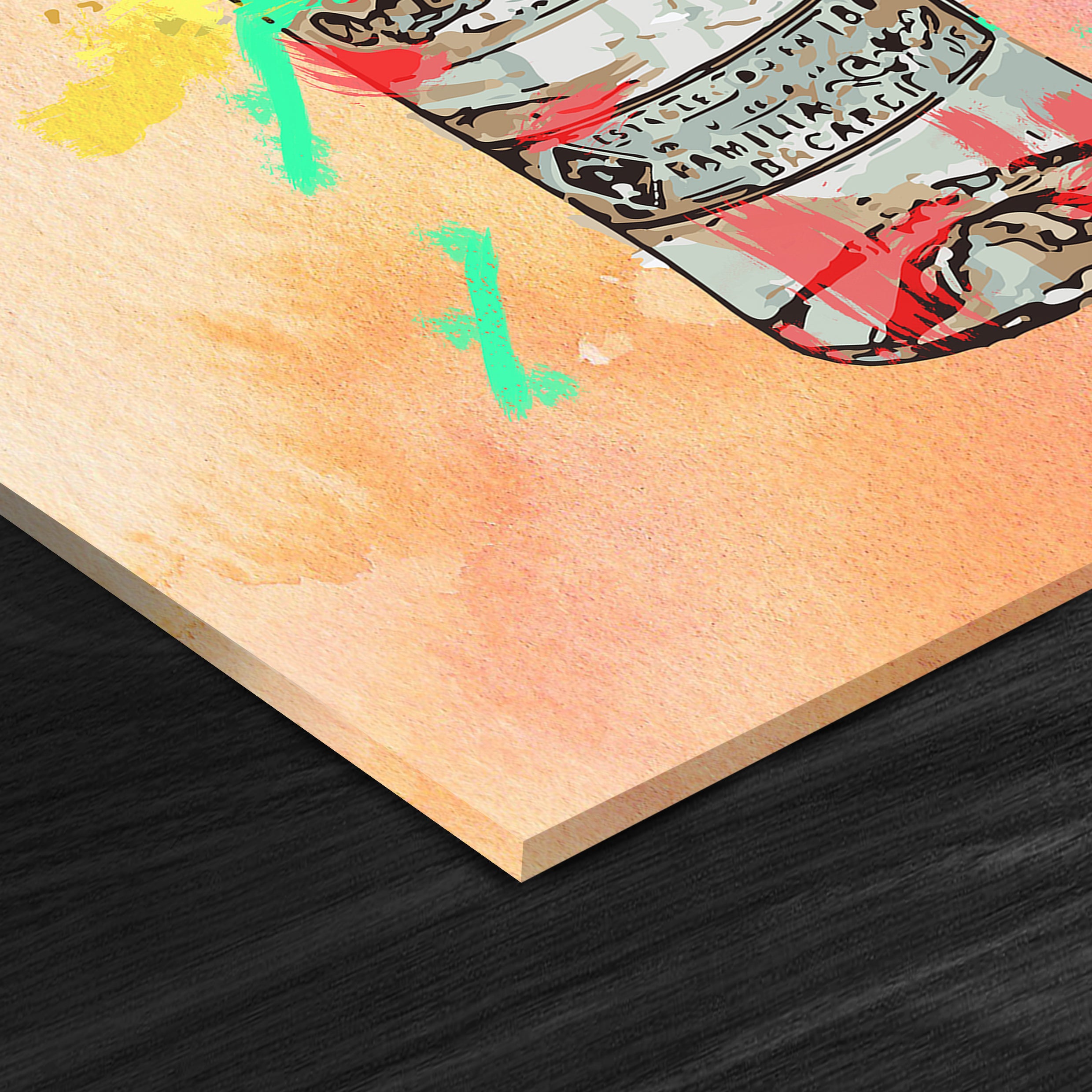 VIBRANT BACARDI BOTTLE