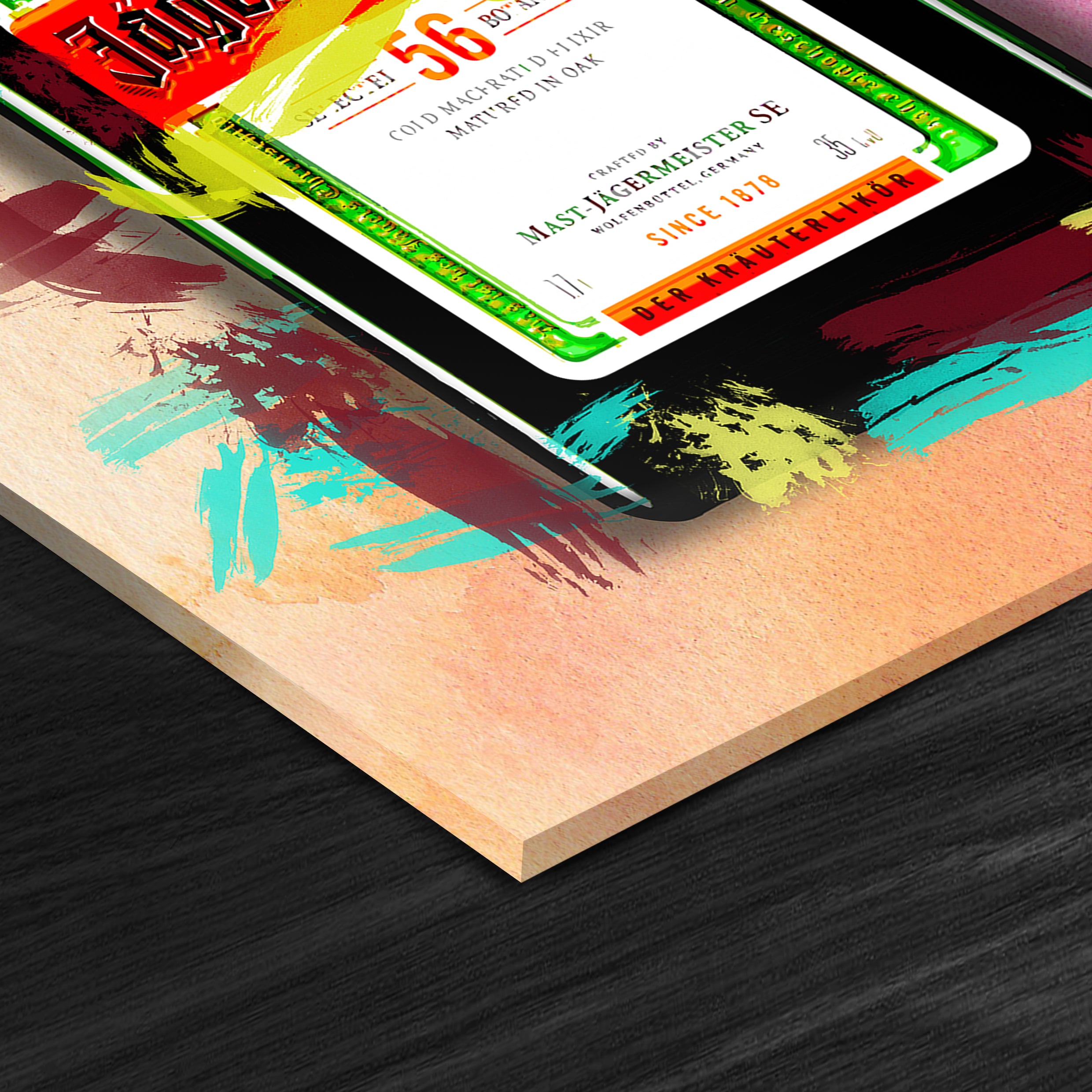 VIbrant Jägermeister Bottle