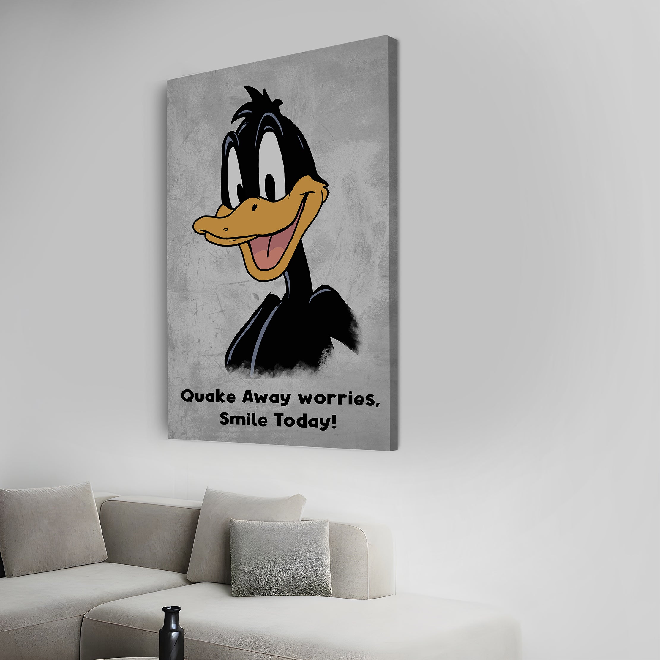 Daffy "Quake away worries"