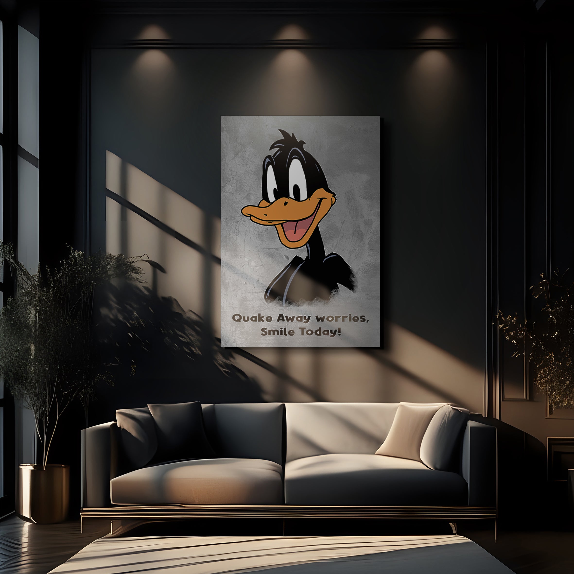 Daffy "Quake away worries"