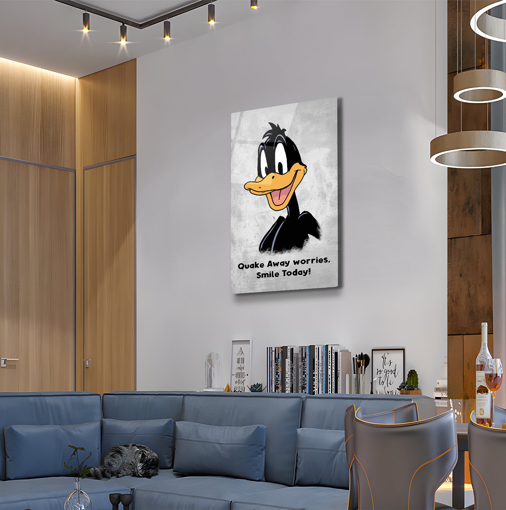 Daffy "Quake away worries"