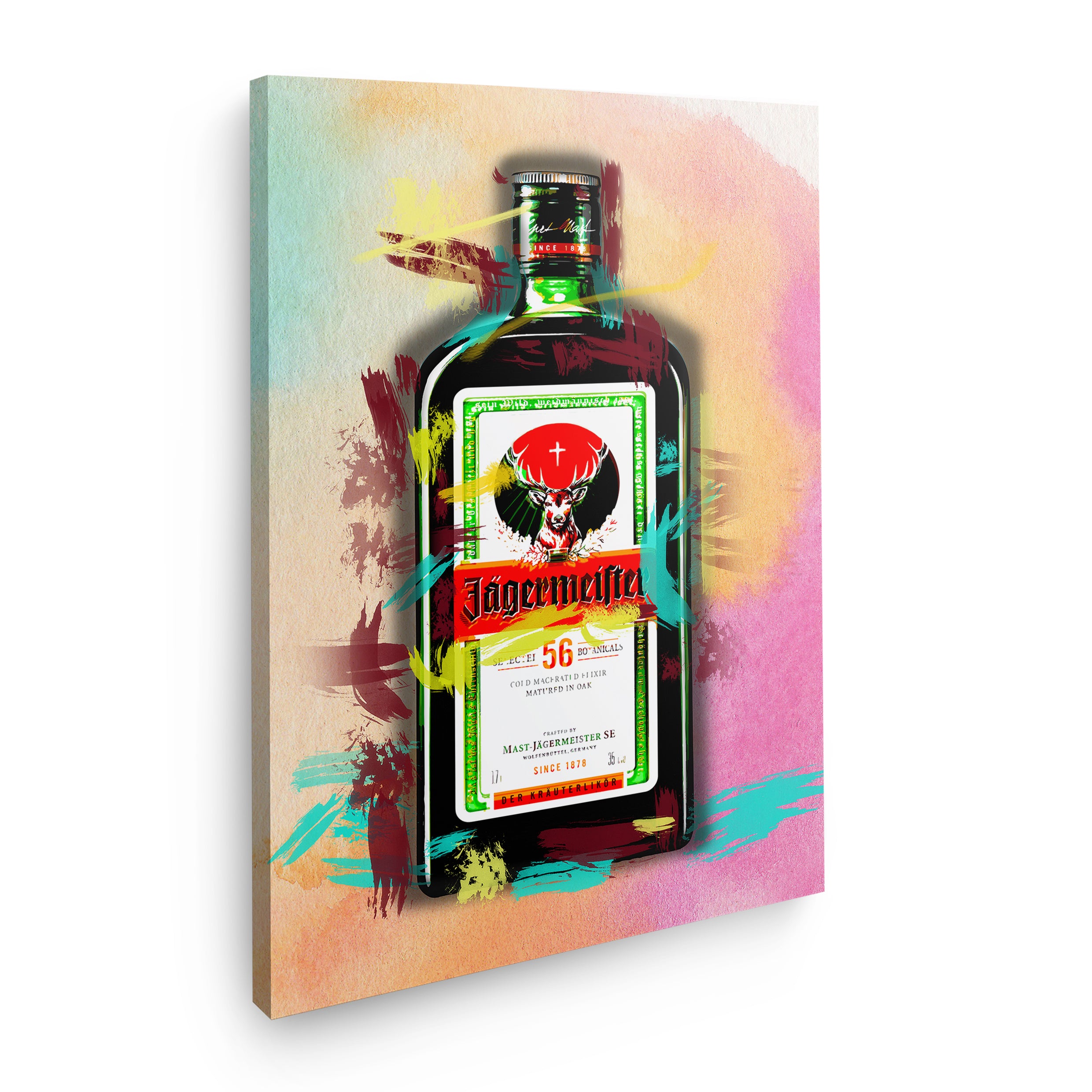 VIbrant Jägermeister Bottle