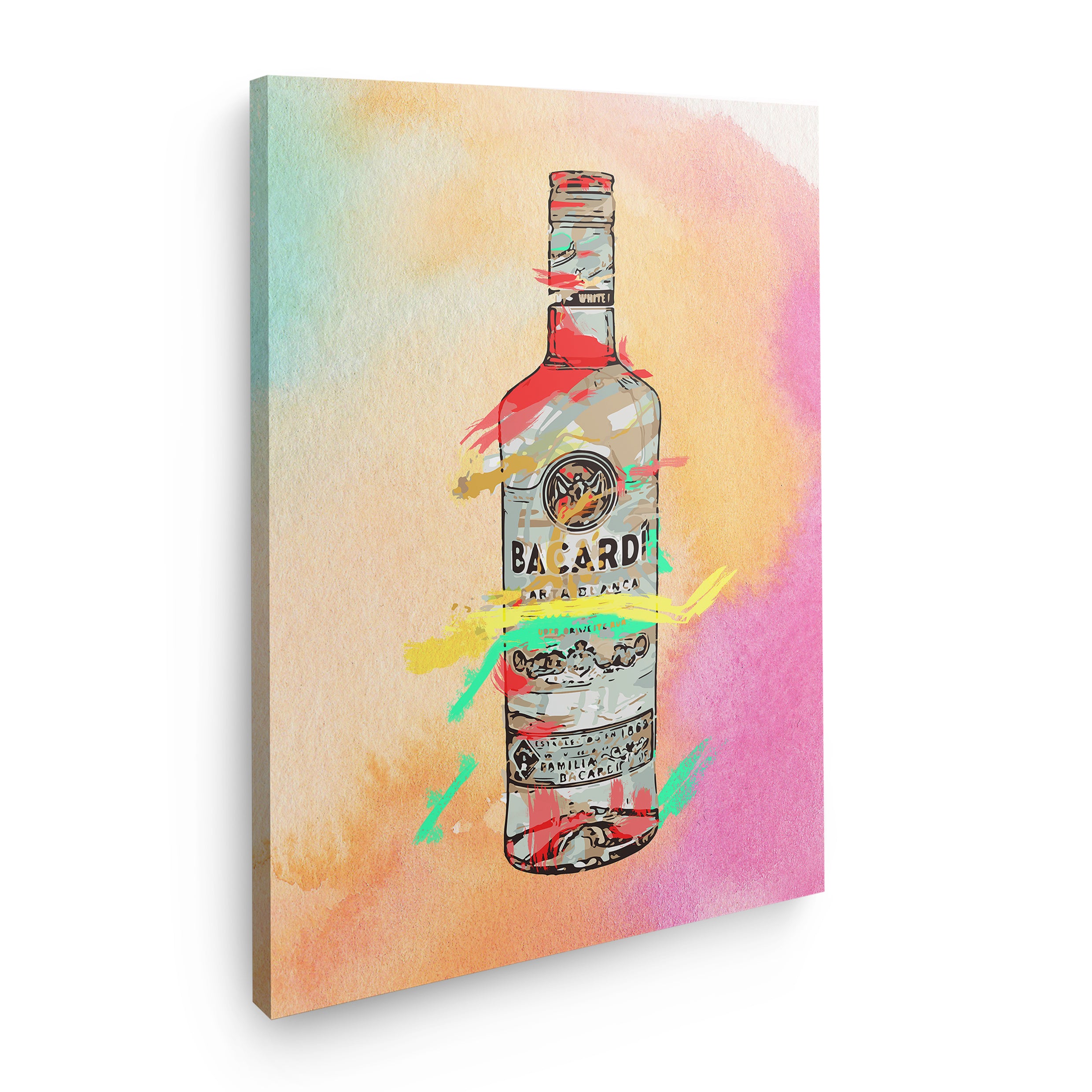 VIBRANT BACARDI BOTTLE